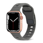Pulseira de relógio desportiva em silicone, para Apple Watch Ultra 49mm / Series 8&7 45mm / SE 2&6&SE&5&4 44mm / 3&2&1 42mm, para Apple Watch Series 8&7 41mm / SE 2&6&SE&5&4 40mm / 3&2&1 38mm