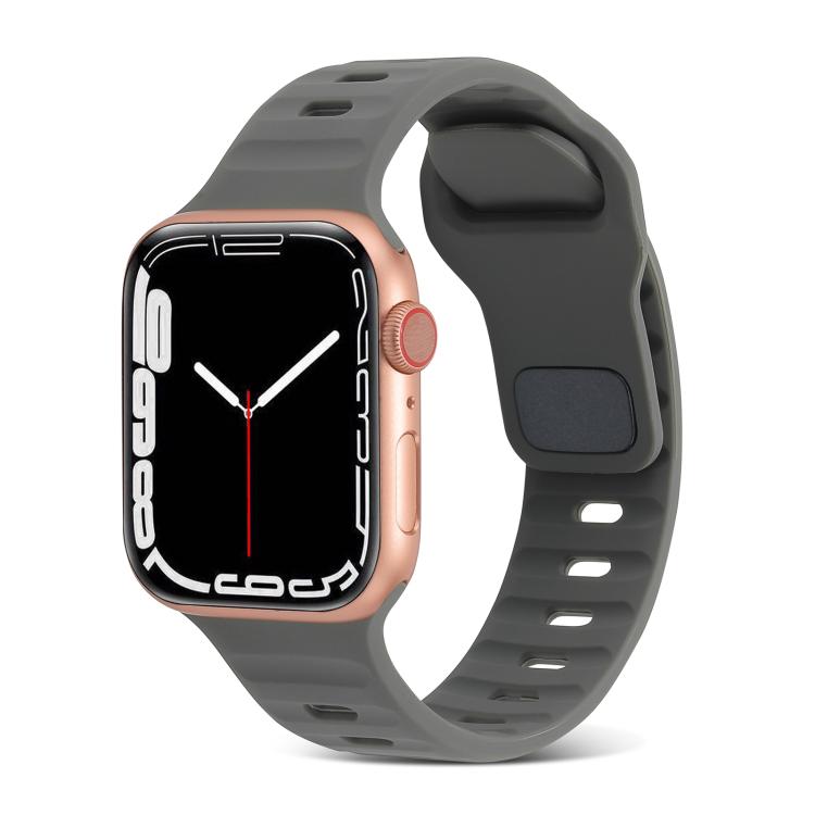 Pulseira de relógio desportiva em silicone, para Apple Watch Ultra 49mm / Series 8&7 45mm / SE 2&6&SE&5&4 44mm / 3&2&1 42mm, para Apple Watch Series 8&7 41mm / SE 2&6&SE&5&4 40mm / 3&2&1 38mm
