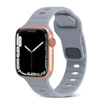 Pulseira de relógio desportiva em silicone, para Apple Watch Ultra 49mm / Series 8&7 45mm / SE 2&6&SE&5&4 44mm / 3&2&1 42mm, para Apple Watch Series 8&7 41mm / SE 2&6&SE&5&4 40mm / 3&2&1 38mm