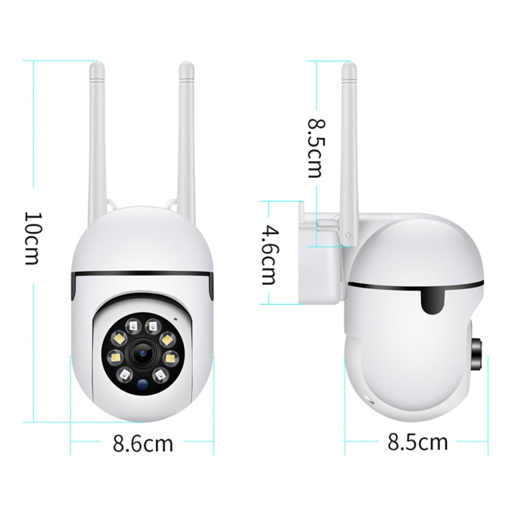 A7 Câmara de Vigilância Inteligente WiFi Sem Fios 1080P HD Suporta Visão Noturna / Áudio Bidirecional, sem Memória, com Memória de 16G
