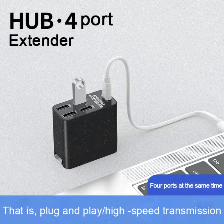 Carregador USB-C / Type-C com Saída de 65W X83 + HUB USB de 4 Portas, Plugue US