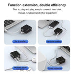 Carregador USB-C / Type-C com Saída de 65W X83 + HUB USB de 4 Portas, Plugue US
