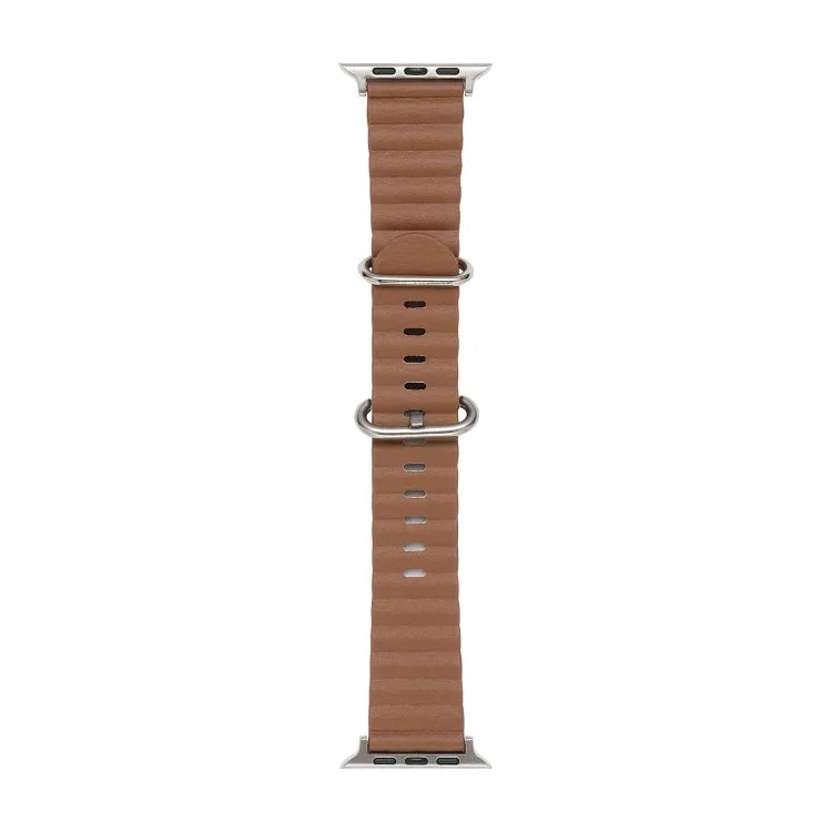 Correia de Relógio em Pele Estilo Oceano, Para Apple Watch Ultra 49mm / Series 8&7 45mm / SE 2&6&SE&5&4 44mm / 3&2&1 42mm, Para Apple Watch Ultra 49mm / Series 8&7 45mm /, Para Apple Watch Series 8&7 41mm / SE 2&6&SE&5&4 40mm / 3&2&1 38mm