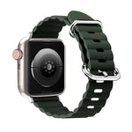 Correia de Relógio em Pele Estilo Oceano, Para Apple Watch Ultra 49mm / Series 8&7 45mm / SE 2&6&SE&5&4 44mm / 3&2&1 42mm, Para Apple Watch Ultra 49mm / Series 8&7 45mm /, Para Apple Watch Series 8&7 41mm / SE 2&6&SE&5&4 40mm / 3&2&1 38mm