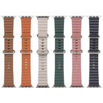 Correia de Relógio em Pele Estilo Oceano, Para Apple Watch Ultra 49mm / Series 8&7 45mm / SE 2&6&SE&5&4 44mm / 3&2&1 42mm, Para Apple Watch Ultra 49mm / Series 8&7 45mm /, Para Apple Watch Series 8&7 41mm / SE 2&6&SE&5&4 40mm / 3&2&1 38mm
