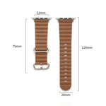 Correia de Relógio em Pele Estilo Oceano, Para Apple Watch Ultra 49mm / Series 8&7 45mm / SE 2&6&SE&5&4 44mm / 3&2&1 42mm, Para Apple Watch Ultra 49mm / Series 8&7 45mm /, Para Apple Watch Series 8&7 41mm / SE 2&6&SE&5&4 40mm / 3&2&1 38mm
