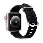 Correia de Relógio em Pele Estilo Oceano, Para Apple Watch Ultra 49mm / Series 8&7 45mm / SE 2&6&SE&5&4 44mm / 3&2&1 42mm, Para Apple Watch Ultra 49mm / Series 8&7 45mm /, Para Apple Watch Series 8&7 41mm / SE 2&6&SE&5&4 40mm / 3&2&1 38mm