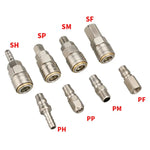 10pcs Conector Rápido Pneumático Auto-bloqueante Tipo C, PF-20, PH-20, PM-20, PP-20, SF-20, SH-20, SM-20, SP-20, PF-30, PH-30, PM-30, PP-30, SF-30, SH-30, SM-30, SP-30, PF-40, PH-40, PM-40, PP-40, SF-40, SH-40, SM-40, SP-40, SF+PF-20, SF+PF-30, SF+PF-...