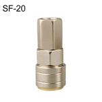10pcs Conector Rápido Pneumático Auto-bloqueante Tipo C, PF-20, PH-20, PM-20, PP-20, SF-20, SH-20, SM-20, SP-20, PF-30, PH-30, PM-30, PP-30, SF-30, SH-30, SM-30, SP-30, PF-40, PH-40, PM-40, PP-40, SF-40, SH-40, SM-40, SP-40, SF+PF-20, SF+PF-30, SF+PF-...