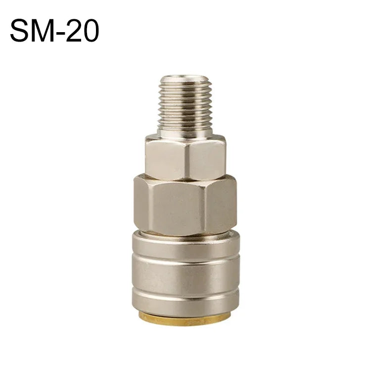 10pcs Conector Rápido Pneumático Auto-bloqueante Tipo C, PF-20, PH-20, PM-20, PP-20, SF-20, SH-20, SM-20, SP-20, PF-30, PH-30, PM-30, PP-30, SF-30, SH-30, SM-30, SP-30, PF-40, PH-40, PM-40, PP-40, SF-40, SH-40, SM-40, SP-40, SF+PF-20, SF+PF-30, SF+PF-...