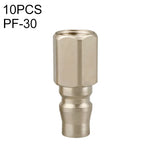 10pcs Conector Rápido Pneumático Auto-bloqueante Tipo C, PF-20, PH-20, PM-20, PP-20, SF-20, SH-20, SM-20, SP-20, PF-30, PH-30, PM-30, PP-30, SF-30, SH-30, SM-30, SP-30, PF-40, PH-40, PM-40, PP-40, SF-40, SH-40, SM-40, SP-40, SF+PF-20, SF+PF-30, SF+PF-...