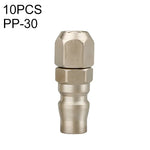 10pcs Conector Rápido Pneumático Auto-bloqueante Tipo C, PF-20, PH-20, PM-20, PP-20, SF-20, SH-20, SM-20, SP-20, PF-30, PH-30, PM-30, PP-30, SF-30, SH-30, SM-30, SP-30, PF-40, PH-40, PM-40, PP-40, SF-40, SH-40, SM-40, SP-40, SF+PF-20, SF+PF-30, SF+PF-...