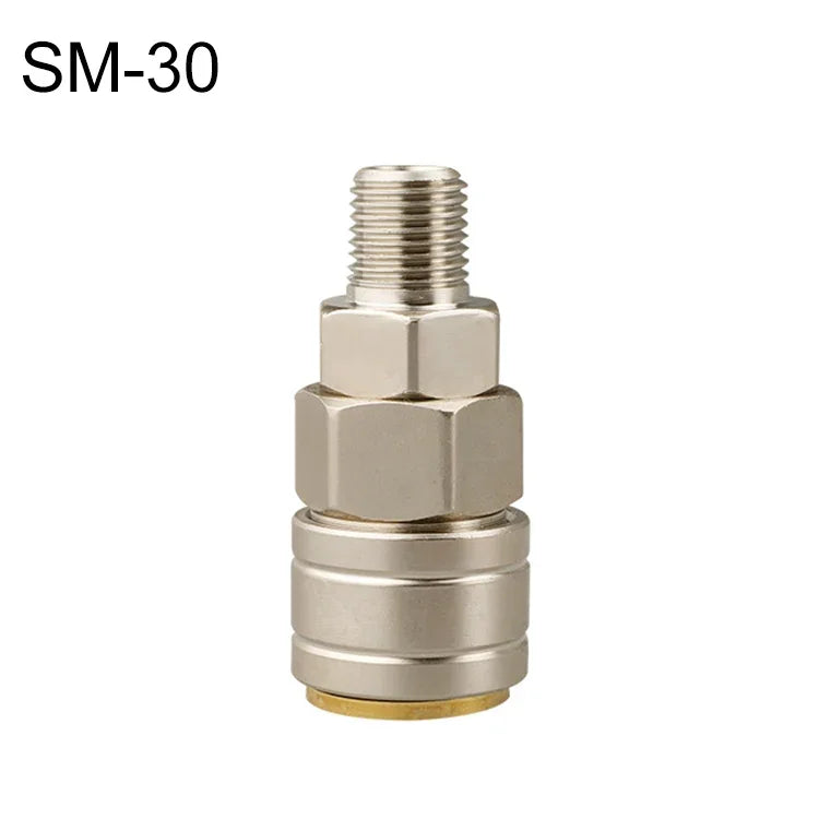 10pcs Conector Rápido Pneumático Auto-bloqueante Tipo C, PF-20, PH-20, PM-20, PP-20, SF-20, SH-20, SM-20, SP-20, PF-30, PH-30, PM-30, PP-30, SF-30, SH-30, SM-30, SP-30, PF-40, PH-40, PM-40, PP-40, SF-40, SH-40, SM-40, SP-40, SF+PF-20, SF+PF-30, SF+PF-...