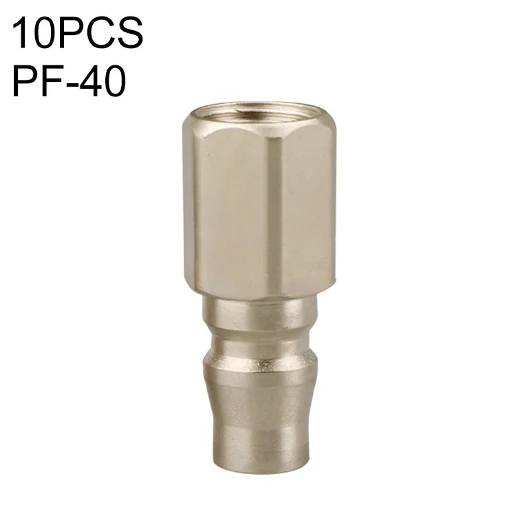 10pcs Conector Rápido Pneumático Auto-bloqueante Tipo C, PF-20, PH-20, PM-20, PP-20, SF-20, SH-20, SM-20, SP-20, PF-30, PH-30, PM-30, PP-30, SF-30, SH-30, SM-30, SP-30, PF-40, PH-40, PM-40, PP-40, SF-40, SH-40, SM-40, SP-40, SF+PF-20, SF+PF-30, SF+PF-...