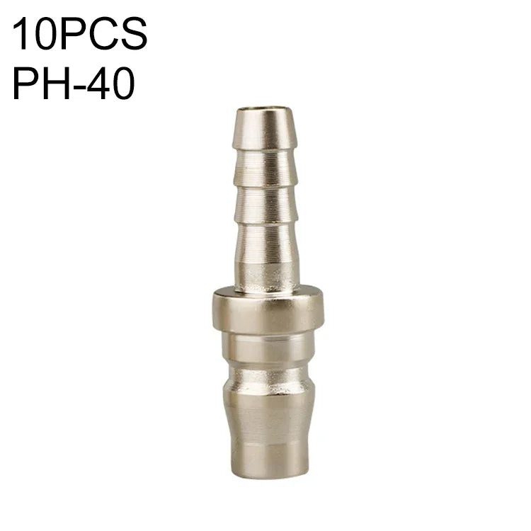 10pcs Conector Rápido Pneumático Auto-bloqueante Tipo C, PF-20, PH-20, PM-20, PP-20, SF-20, SH-20, SM-20, SP-20, PF-30, PH-30, PM-30, PP-30, SF-30, SH-30, SM-30, SP-30, PF-40, PH-40, PM-40, PP-40, SF-40, SH-40, SM-40, SP-40, SF+PF-20, SF+PF-30, SF+PF-...