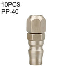 10pcs Conector Rápido Pneumático Auto-bloqueante Tipo C, PF-20, PH-20, PM-20, PP-20, SF-20, SH-20, SM-20, SP-20, PF-30, PH-30, PM-30, PP-30, SF-30, SH-30, SM-30, SP-30, PF-40, PH-40, PM-40, PP-40, SF-40, SH-40, SM-40, SP-40, SF+PF-20, SF+PF-30, SF+PF-...