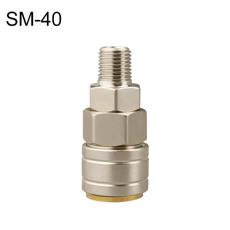 10pcs Conector Rápido Pneumático Auto-bloqueante Tipo C, PF-20, PH-20, PM-20, PP-20, SF-20, SH-20, SM-20, SP-20, PF-30, PH-30, PM-30, PP-30, SF-30, SH-30, SM-30, SP-30, PF-40, PH-40, PM-40, PP-40, SF-40, SH-40, SM-40, SP-40, SF+PF-20, SF+PF-30, SF+PF-...