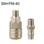 10pcs Conector Rápido Pneumático Auto-bloqueante Tipo C, PF-20, PH-20, PM-20, PP-20, SF-20, SH-20, SM-20, SP-20, PF-30, PH-30, PM-30, PP-30, SF-30, SH-30, SM-30, SP-30, PF-40, PH-40, PM-40, PP-40, SF-40, SH-40, SM-40, SP-40, SF+PF-20, SF+PF-30, SF+PF-...