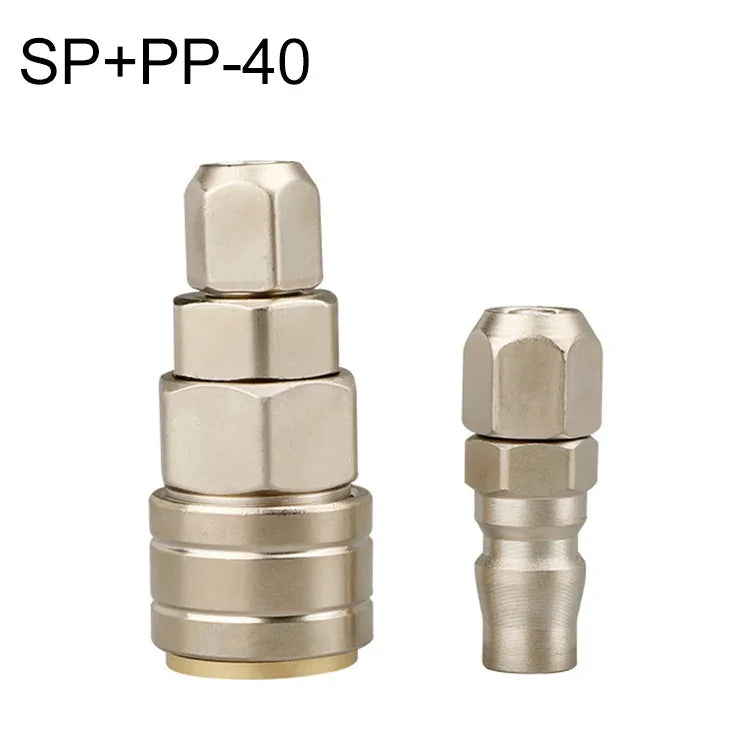 10pcs Conector Rápido Pneumático Auto-bloqueante Tipo C, PF-20, PH-20, PM-20, PP-20, SF-20, SH-20, SM-20, SP-20, PF-30, PH-30, PM-30, PP-30, SF-30, SH-30, SM-30, SP-30, PF-40, PH-40, PM-40, PP-40, SF-40, SH-40, SM-40, SP-40, SF+PF-20, SF+PF-30, SF+PF-...