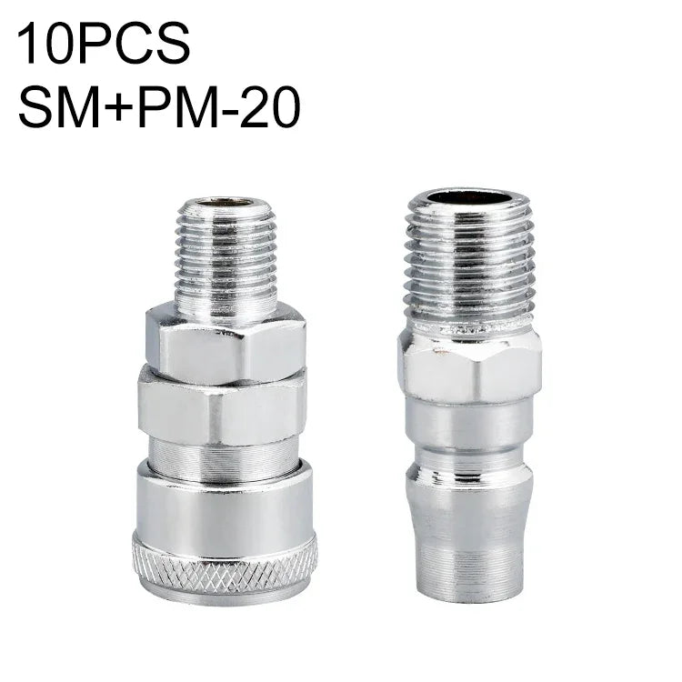 10pcs C-type Self-lock Air Tube Pneumatic Quick Fitting Connector, PF-20, PF-30, PF-40, PH-20, PH-30, PH-40, PM-20, PM-30, PM-40, PP-20, PP-30, PP-40, SF-20, SF-30, SF-40, SH-20, SH-30, SH-40, SM-20, SM-30, SM-40, SP-20, SP-30, SP-40, SF+PF-20, SF+PF-3...