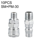 10pcs C-type Self-lock Air Tube Pneumatic Quick Fitting Connector, PF-20, PF-30, PF-40, PH-20, PH-30, PH-40, PM-20, PM-30, PM-40, PP-20, PP-30, PP-40, SF-20, SF-30, SF-40, SH-20, SH-30, SH-40, SM-20, SM-30, SM-40, SP-20, SP-30, SP-40, SF+PF-20, SF+PF-3...