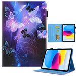Colored Drawing Leather Smart Tablet Case, For iPad 10th Gen 10.9 2022