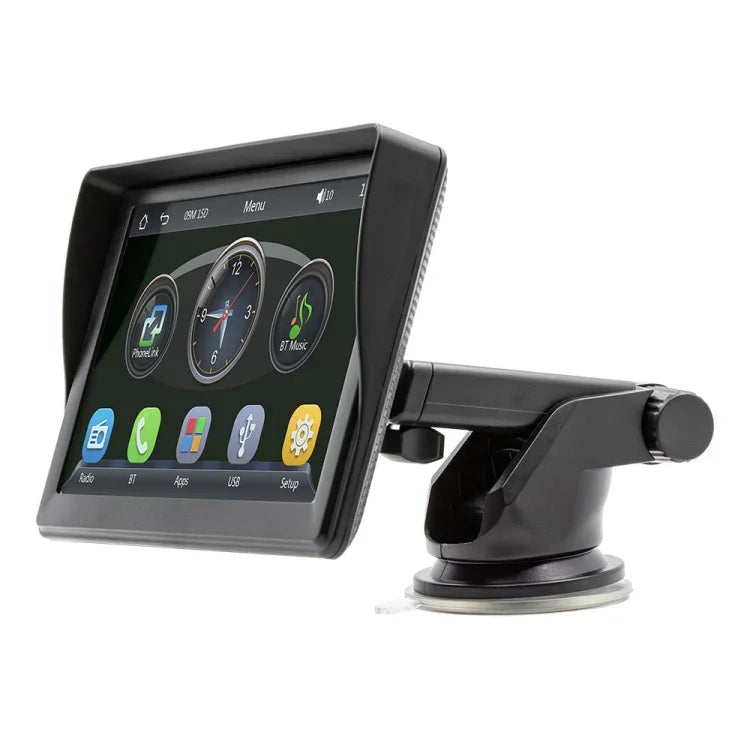 Leitor Multimédia de Rádio CarPlay Sem Fios de 7 polegadas, Ecrã Tátil IPS 1080P, Rádio MP5, Bluetooth, Monitor, B600W