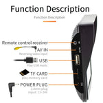 Leitor Multimédia de Rádio CarPlay Sem Fios de 7 polegadas, Ecrã Tátil IPS 1080P, Rádio MP5, Bluetooth, Monitor, B600W