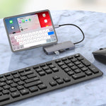 Estação de Acoplamento HUB Multifuncional Portátil USB-C / Tipo-C Onten OTN-UC910, OTN-UC910