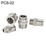Conector Rápido Pneumático Reto com Rosca Macho em Cobre Níquelado LAIZE, PC4-01, PC4-02, PC4-M5, PC6-01, PC6-02, PC6-03, PC6-04, PC6-M5, PC8-01, PC8-02, PC8-03, PC8-04, PC10-01, PC10-02, PC10-03, PC10-04, PC12-01, PC12-02, PC12-03, PC12-04, PC14-02