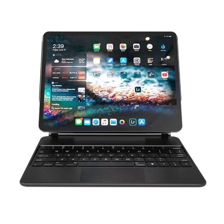 Capa de Couro com Teclado Bluetooth e Touch Pad, Para iPad Air 5 / 4 10.9 polegadas, Para iPad Pro 11 polegadas 2021/2020/2018, Para iPad Pro 12.9 polegadas 2021/2020/2018