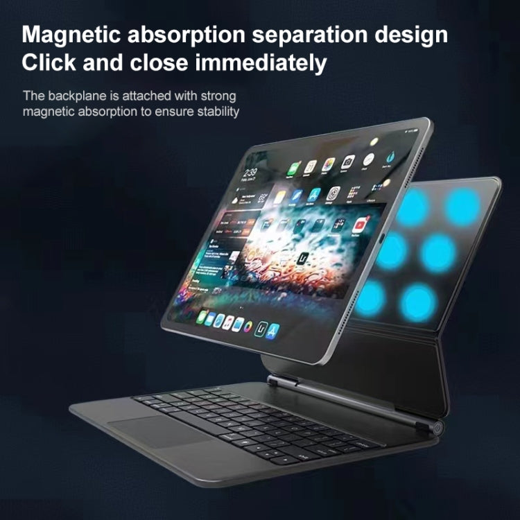 Capa de Couro com Teclado Bluetooth e Touch Pad, Para iPad Air 5 / 4 10.9 polegadas, Para iPad Pro 11 polegadas 2021/2020/2018, Para iPad Pro 12.9 polegadas 2021/2020/2018