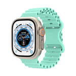 Pulseira de Relógio em Silicone Estilo Oceano, Para Apple Watch Ultra 49mm / Series 8&7 45mm / SE 2&6&SE&5&4 44mm / 3&2&1 42mm, Para Apple Watch Series 8&7 41mm / SE 2&6&SE&5&4 40mm / 3&2&1 38mm