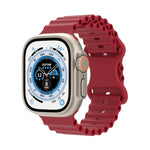 Pulseira de Relógio em Silicone Estilo Oceano, Para Apple Watch Ultra 49mm / Series 8&7 45mm / SE 2&6&SE&5&4 44mm / 3&2&1 42mm, Para Apple Watch Series 8&7 41mm / SE 2&6&SE&5&4 40mm / 3&2&1 38mm