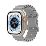 Pulseira de Relógio em Silicone Estilo Oceano, Para Apple Watch Ultra 49mm / Series 8&7 45mm / SE 2&6&SE&5&4 44mm / 3&2&1 42mm, Para Apple Watch Series 8&7 41mm / SE 2&6&SE&5&4 40mm / 3&2&1 38mm