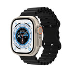 Pulseira de Relógio em Silicone Estilo Oceano, Para Apple Watch Ultra 49mm / Series 8&7 45mm / SE 2&6&SE&5&4 44mm / 3&2&1 42mm, Para Apple Watch Series 8&7 41mm / SE 2&6&SE&5&4 40mm / 3&2&1 38mm