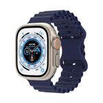 Pulseira de Relógio em Silicone Estilo Oceano, Para Apple Watch Ultra 49mm / Series 8&7 45mm / SE 2&6&SE&5&4 44mm / 3&2&1 42mm, Para Apple Watch Series 8&7 41mm / SE 2&6&SE&5&4 40mm / 3&2&1 38mm