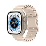 Pulseira de Relógio em Silicone Estilo Oceano, Para Apple Watch Ultra 49mm / Series 8&7 45mm / SE 2&6&SE&5&4 44mm / 3&2&1 42mm, Para Apple Watch Series 8&7 41mm / SE 2&6&SE&5&4 40mm / 3&2&1 38mm