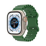 Pulseira de Relógio em Silicone Estilo Oceano, Para Apple Watch Ultra 49mm / Series 8&7 45mm / SE 2&6&SE&5&4 44mm / 3&2&1 42mm, Para Apple Watch Series 8&7 41mm / SE 2&6&SE&5&4 40mm / 3&2&1 38mm