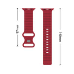 Pulseira de Relógio em Silicone Estilo Oceano, Para Apple Watch Ultra 49mm / Series 8&7 45mm / SE 2&6&SE&5&4 44mm / 3&2&1 42mm, Para Apple Watch Series 8&7 41mm / SE 2&6&SE&5&4 40mm / 3&2&1 38mm