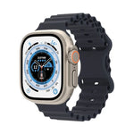 Pulseira de Relógio em Silicone Estilo Oceano, Para Apple Watch Ultra 49mm / Series 8&7 45mm / SE 2&6&SE&5&4 44mm / 3&2&1 42mm, Para Apple Watch Series 8&7 41mm / SE 2&6&SE&5&4 40mm / 3&2&1 38mm