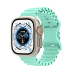 Pulseira de Relógio em Silicone Estilo Oceano, Para Apple Watch Ultra 49mm / Series 8&7 45mm / SE 2&6&SE&5&4 44mm / 3&2&1 42mm, Para Apple Watch Series 8&7 41mm / SE 2&6&SE&5&4 40mm / 3&2&1 38mm