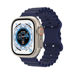 Pulseira de Relógio em Silicone Estilo Oceano, Para Apple Watch Ultra 49mm / Series 8&7 45mm / SE 2&6&SE&5&4 44mm / 3&2&1 42mm, Para Apple Watch Series 8&7 41mm / SE 2&6&SE&5&4 40mm / 3&2&1 38mm