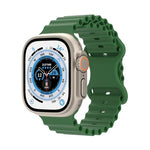 Pulseira de Relógio em Silicone Estilo Oceano, Para Apple Watch Ultra 49mm / Series 8&7 45mm / SE 2&6&SE&5&4 44mm / 3&2&1 42mm, Para Apple Watch Series 8&7 41mm / SE 2&6&SE&5&4 40mm / 3&2&1 38mm