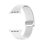 Pulseira de Relógio em Silicone com Fivela Dobrável, Para Apple Watch Ultra 49mm, Para Apple Watch Series 8&7 45mm / SE 2&6&SE&5&4 44mm / 3&2&1 42mm