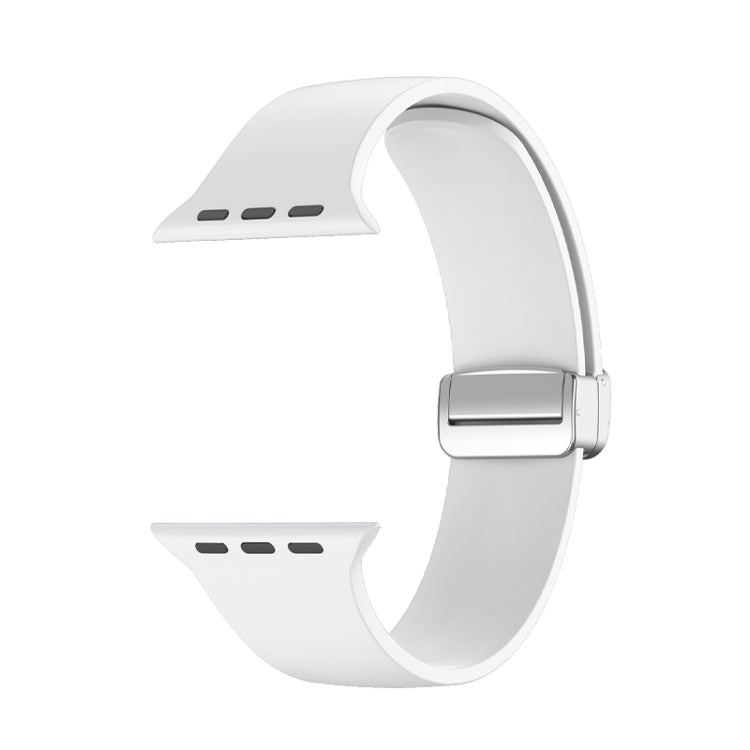 Pulseira de Relógio em Silicone com Fivela Dobrável, Para Apple Watch Ultra 49mm, Para Apple Watch Series 8&7 45mm / SE 2&6&SE&5&4 44mm / 3&2&1 42mm