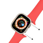 Pulseira de Relógio em Silicone com Fivela Dobrável, Para Apple Watch Ultra 49mm, Para Apple Watch Series 8&7 45mm / SE 2&6&SE&5&4 44mm / 3&2&1 42mm