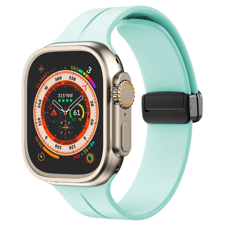 Pulseira de Relógio em Silicone de Cor Sólida, Para Apple Watch Ultra 49mm / Série 8&7 45mm / SE 2&6&SE&5&4 44mm, Para Apple Watch Série 8&7 41mm / SE 2&6&SE&5&4 40mm / 3&2&1 38mm
