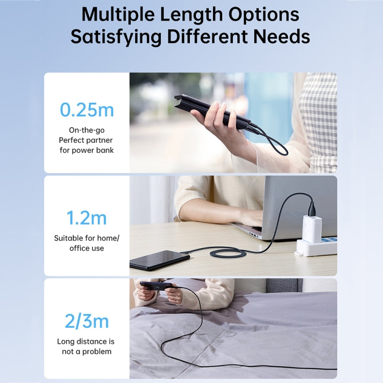 JOYROOM Cabo de Dados de Carregamento Rápido Série Surpass USB para 8 Pinos 2.4A, 0,25m, 1,2m
