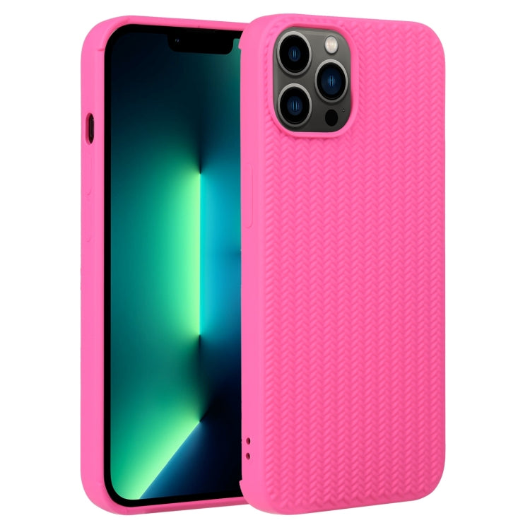 Weave Texture Silicone Phone Case, For iPhone 13 Pro, For iPhone 13 Pro Max, For iPhone 12, For iPhone 12 Pro, For iPhone 12 Pro Max